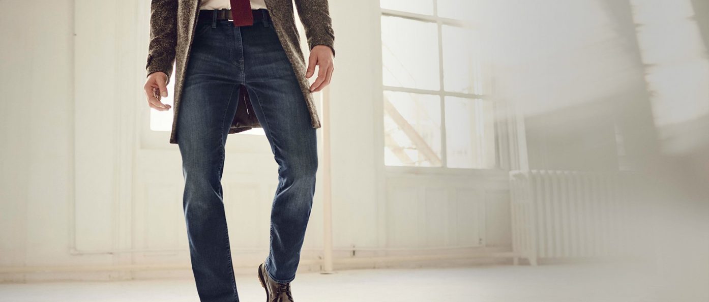 Мужские классические (прямые) джинсы