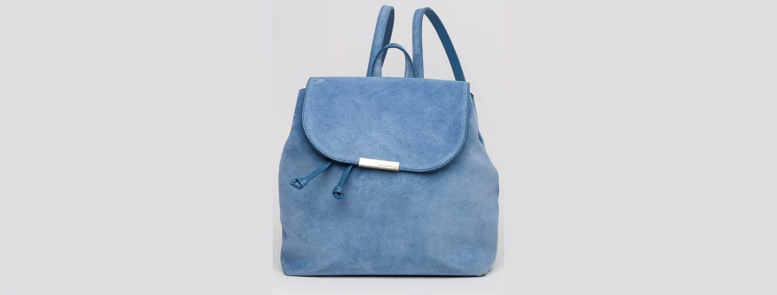 Женский голубой рюкзак Coccinelle