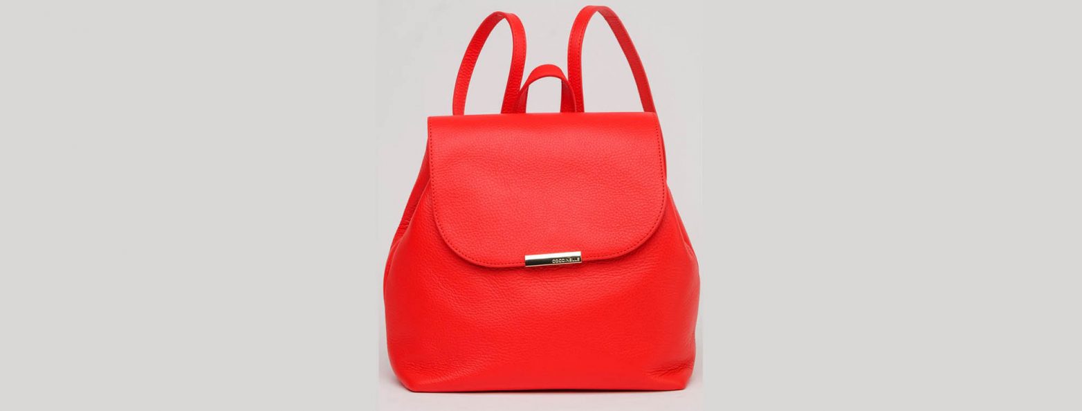 Женский красный рюкзак Coccinelle