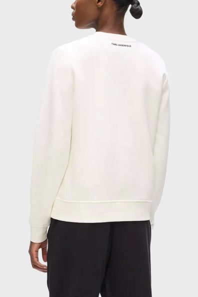 Белый свитшот с котом фото 1 Белый свитшот с котом