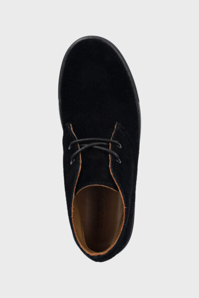 Замшеві чорні черевики зі шнурівкою фото 4 Замшеві чорні черевики зі шнурівкою