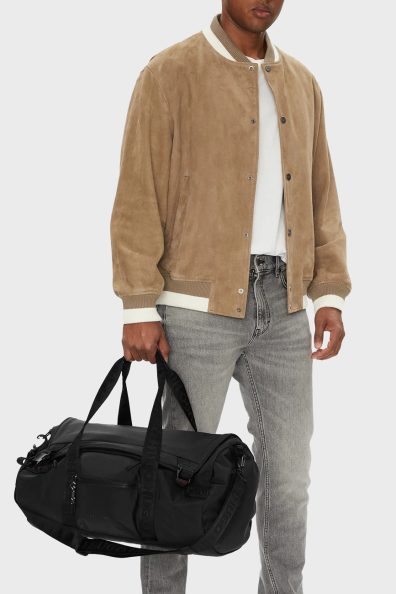 Большая черная текстильная сумка фото 1 Большая черная текстильная сумка