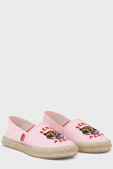 Жіночі рожеві еспадрільї з вишивкою фото 1 Жіночі рожеві еспадрільї з вишивкою