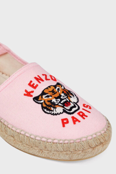 Жіночі рожеві еспадрільї з вишивкою фото 2 Жіночі рожеві еспадрільї з вишивкою