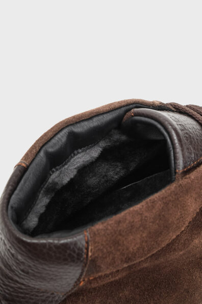 Коричневі замшеві черевики фото 4 Коричневі замшеві черевики