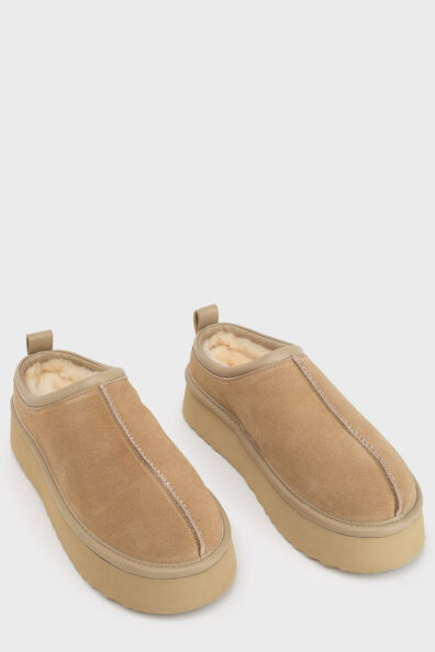 Женские короткие угги с мехом