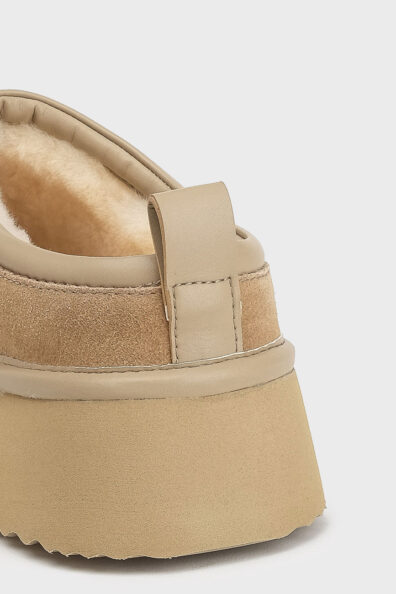 Женские короткие угги с мехом