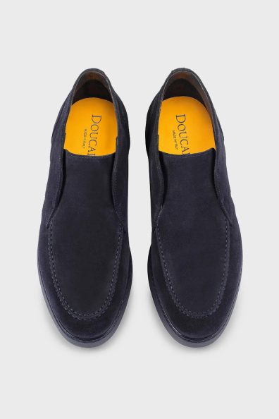 Чоловічі сині замшеві дезерти фото 2 Чоловічі сині замшеві дезерти