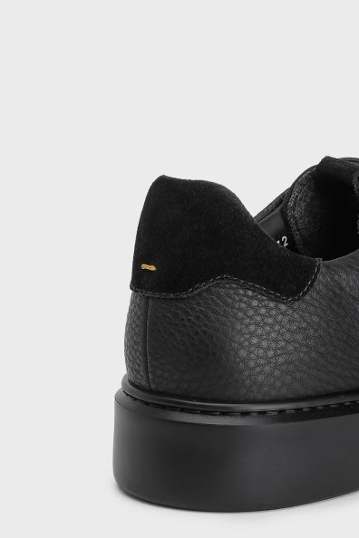 Мужские черные кеды с серыми вставками фото 4 Мужские черные кеды с серыми вставками