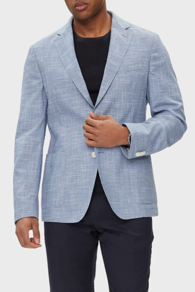 Чоловічий піджак блакитного кольору