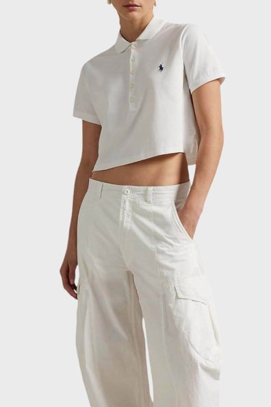 Жіночий топ з вишитим логотипом фото 2 Жіночий топ з вишитим логотипом