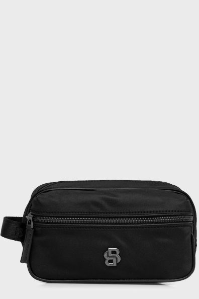 Чоловіча чорна текстильна косметичка фото 0 Чоловіча чорна текстильна косметичка