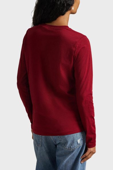 Жіночий лонгслів з брендовим логотипом