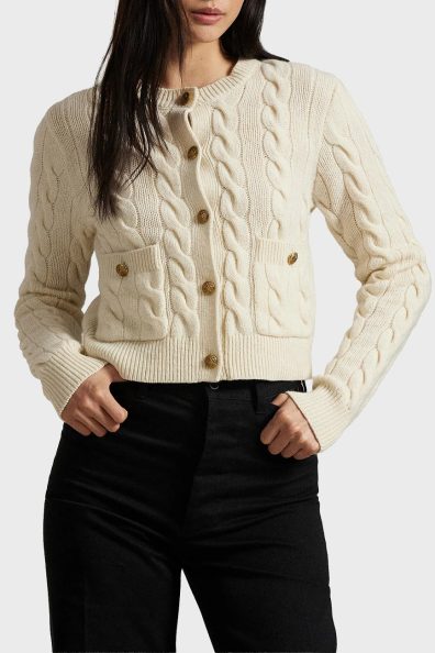 Жіночий кардиган молочного кольору