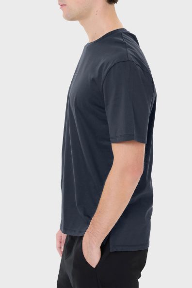 Мужская синяя футболка с логотипом