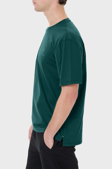 Мужская зеленая футболка с логотипом