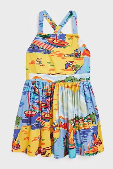 Детское платье с пляжным принтом фото 0 Детское платье с пляжным принтом