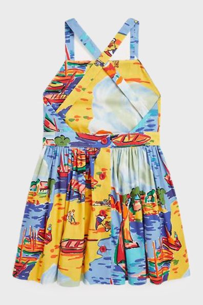 Детское платье с пляжным принтом фото 1 Детское платье с пляжным принтом