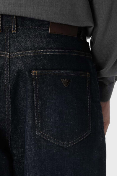 Мужские синие джинсы loose fit j79