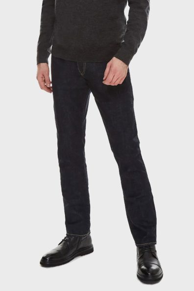 Чоловічі темно-сині джинси фото 0 Чоловічі темно-сині джинси