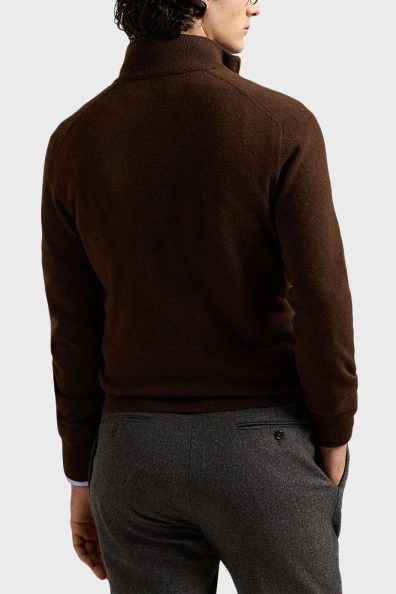 Коричневий светр на блискавці фото 1 Коричневий светр на блискавці