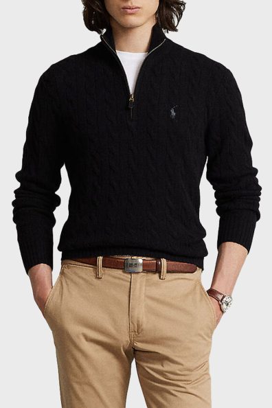 Чорний светр з вовни фото 3 Чорний светр з вовни