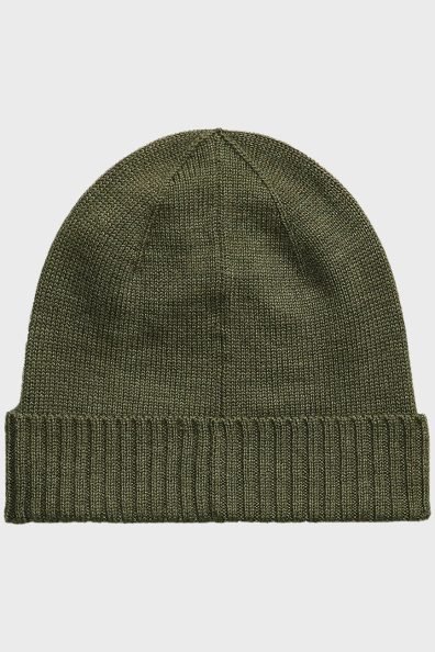 Оливковая шерстяная шапка фото 1 Оливковая шерстяная шапка