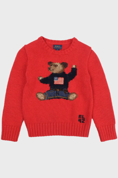 Детский свитер с рисунком мишки фото 0 Детский свитер с рисунком мишки