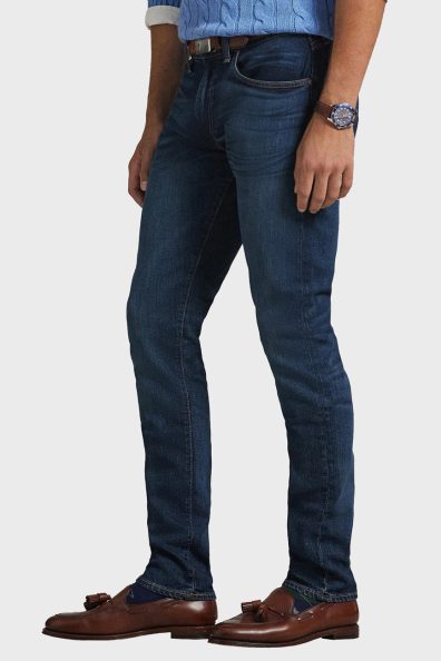 Мужские джинсы темно-синего цвета