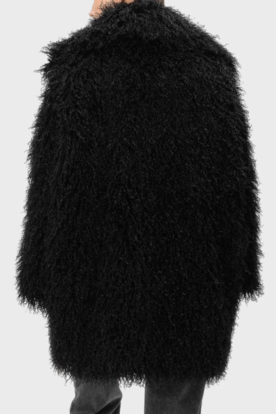 Шуба з ефектом монгольського хутра