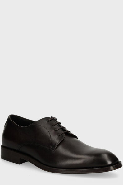 Чорні класичні туфлі з гладкої шкіри фото 0 Чорні класичні туфлі з гладкої шкіри