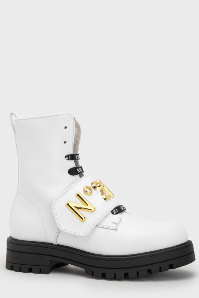 Жіночі зимові черевики білого кольору фото 0 Жіночі зимові черевики білого кольору