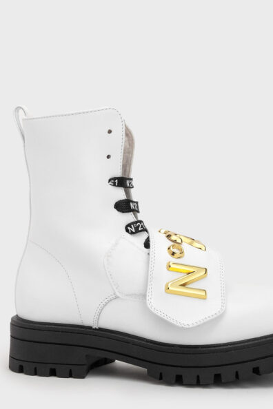 Жіночі зимові черевики білого кольору фото 3 Жіночі зимові черевики білого кольору