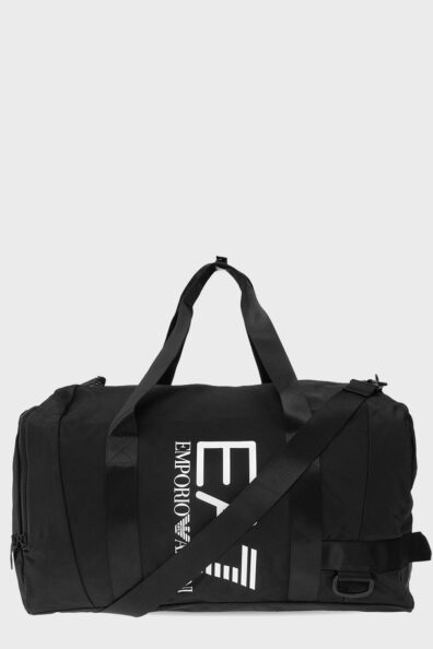 Черная спортивная сумка с логотипом фото 0 Черная спортивная сумка с логотипом