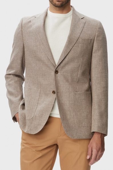 Бежевый пиджак Slim Fit