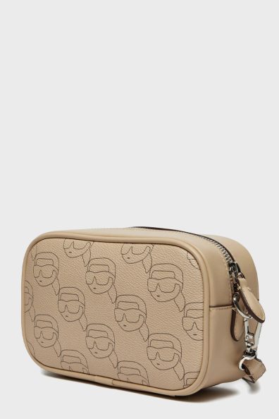 Женская бежевая сумка с принтом фото 3 Женская бежевая сумка с принтом