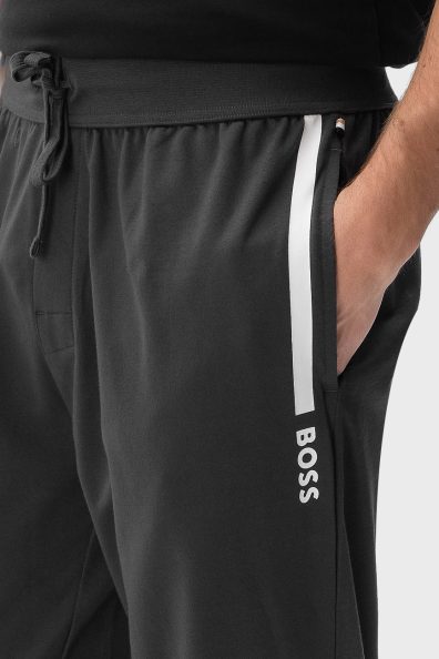 Мужские брюки серого цвета с логотипом