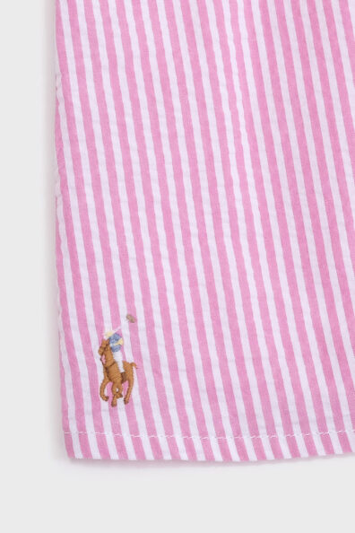 Дитячий рожевий костюм у смужку фото 3 Дитячий рожевий костюм у смужку