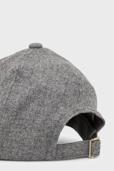 Жіноча сіра вовняна кепка