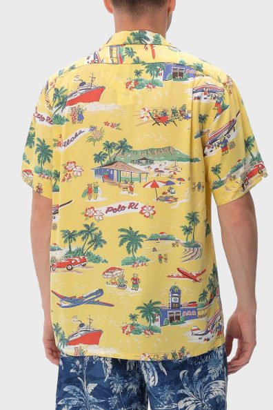 Чоловіча гавайська сорочка з малюнком фото 1 Чоловіча гавайська сорочка з малюнком