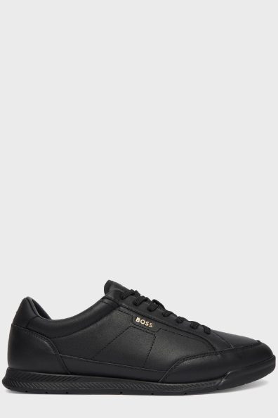 Чоловічі кросівки чорного кольору з логотипом фото 1 Чоловічі кросівки чорного кольору з логотипом