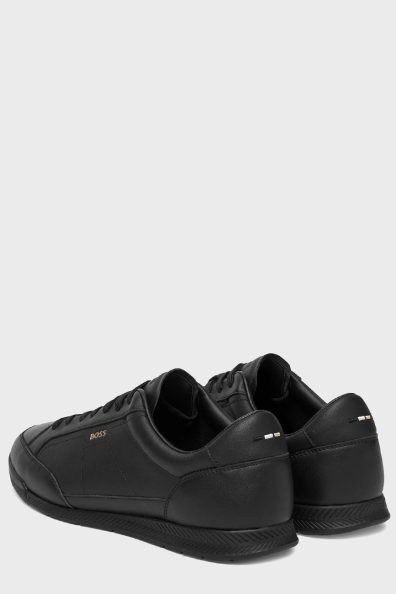 Чоловічі кросівки чорного кольору з логотипом фото 3 Чоловічі кросівки чорного кольору з логотипом