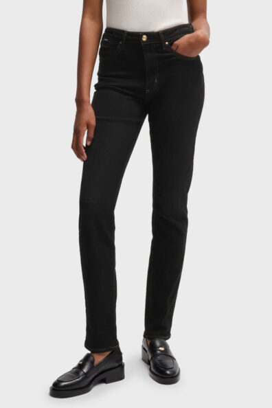 Женские черный джинсы Slim fit