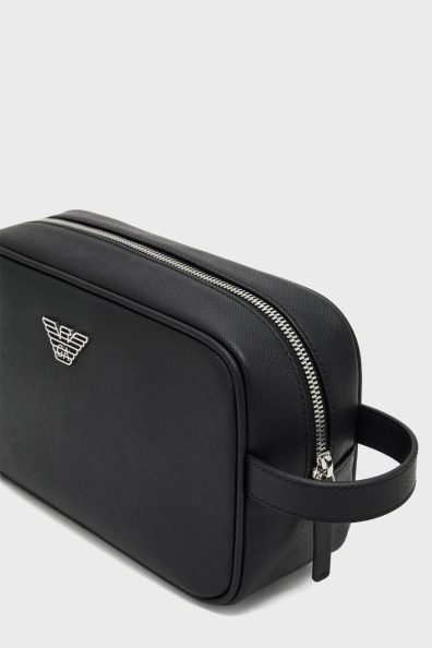 Мужская черная косметическая сумка