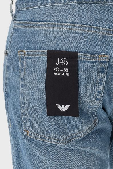 Мужские голубые джинсы j45