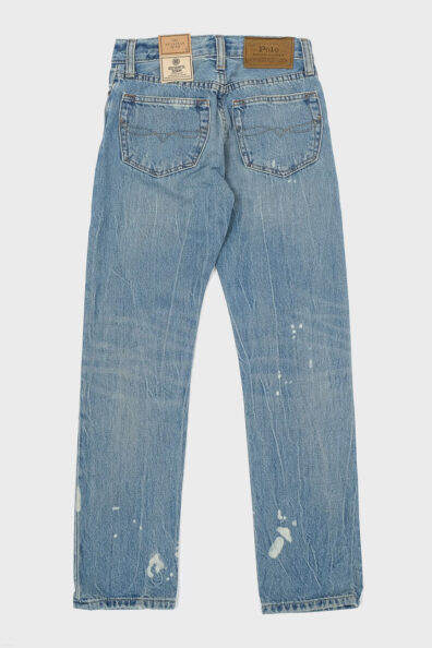 Детские джинсы с декоративными пятнами фото 1 Детские джинсы с декоративными пятнами