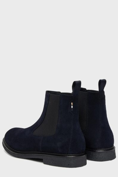 Чоловічі сині замшеві челсі фото 2 Чоловічі сині замшеві челсі