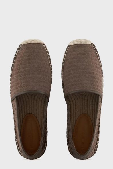 Чоловічі коричневі еспадрільї з принтом фото 1 Чоловічі коричневі еспадрільї з принтом