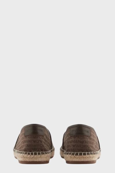 Чоловічі коричневі еспадрільї з принтом фото 2 Чоловічі коричневі еспадрільї з принтом