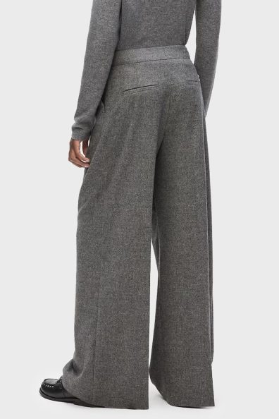 Прямые шерстяные брюки с поясом фото 1 Прямые шерстяные брюки с поясом